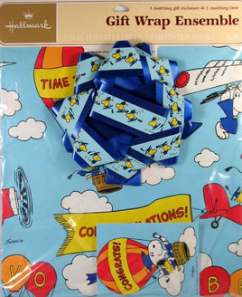 Snoopy Vintage Graduation Gift Wrap Ensemble