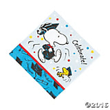 Snoopy Graduation Dinner Napkins