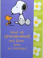 Grandparents Day Card - Snoopy and Woodstock