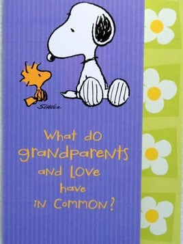 Grandparents Day Card - Snoopy And Woodstock