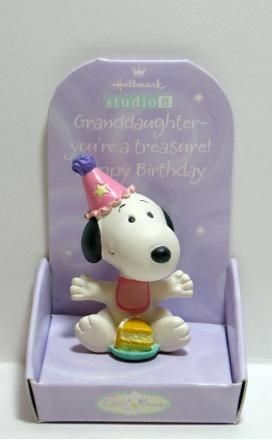 Little Snoopy Birthday Figurine - Granddaughter