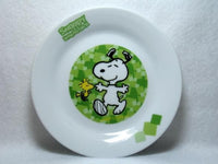 Snoopy and Woodstock Decorative Plate - Green