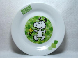 Snoopy And Woodstock Decorative Plate - Green