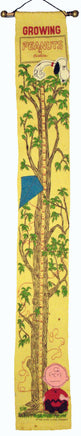 Peanuts Vintage Felt Growth Banner - 5 Feet High! - snoopn4pnuts.com