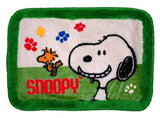 Snoopy and Woodstock Plush Rug- Green