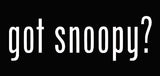 "Got Snoopy?" Die-Cut Vinyl Decal - White