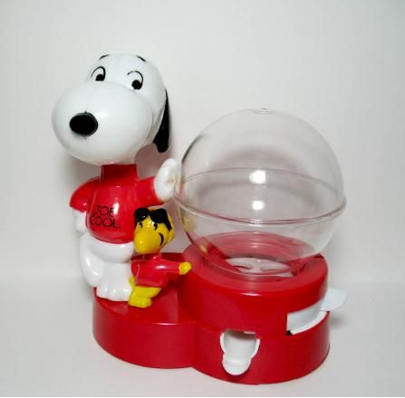 Snoopy Joe Cool and Woodstock Gumball Machine (Missing Parts)