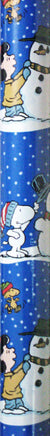 Peanuts Gang Snowman Heavyweight Gift Wrap Roll - 65 Sq. Feet! - snoopn4pnuts.com