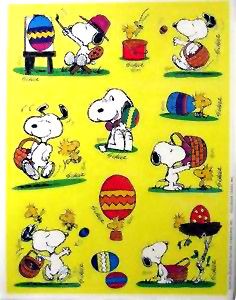 Snoopy Easter Stickers - On Sale!