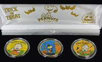 Peanuts Halloween JFK Kennedy Half Dollar U.S. 3 - Coin Set - Licensed ON SALE! - snoopn4pnuts.com