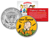 Peanuts Halloween JFK Kennedy Half Dollar U.S. 3-Coin Set - Licensed   ON SALE!