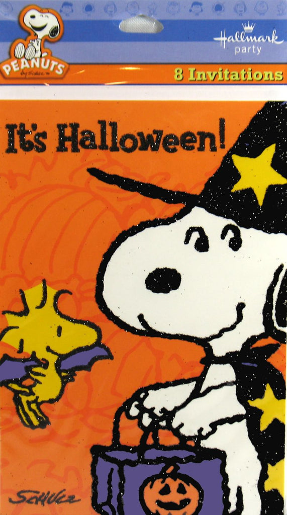 Peanuts Gang Halloween Party Invitations
