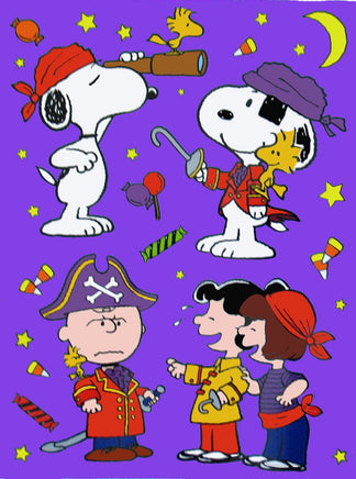 Peanuts Gang Halloween Reusable Window Clings