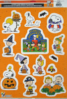 Peanuts Gang Halloween Reusable Static PVC Window Clings