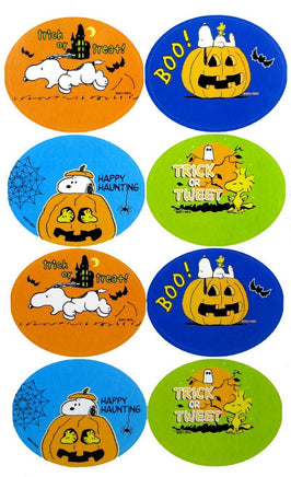 Snoopy And Woodstock Halloween Seals Sticker Set (16)