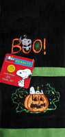 Snoopy Halloween Embroidered Towel Set