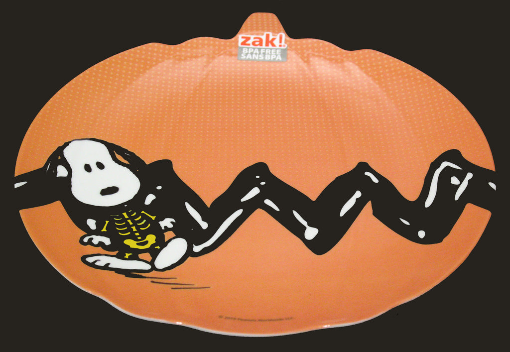 Snoopy Melamine Halloween Pumpkin-Shaped Plate