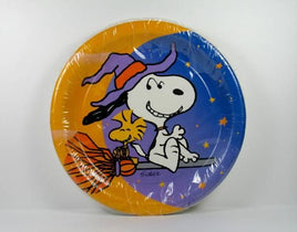 Snoopy On Broom Halloween Party Luncheon / Dessert Plates