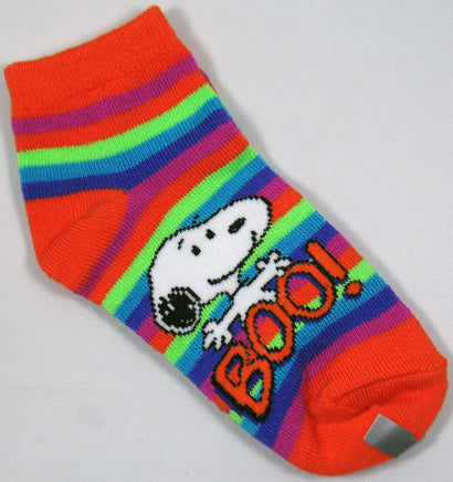 Kids Snoopy Halloween Low Cut Socks (Size 7 1/2 - 3 1/2) - snoopn4pnuts.com