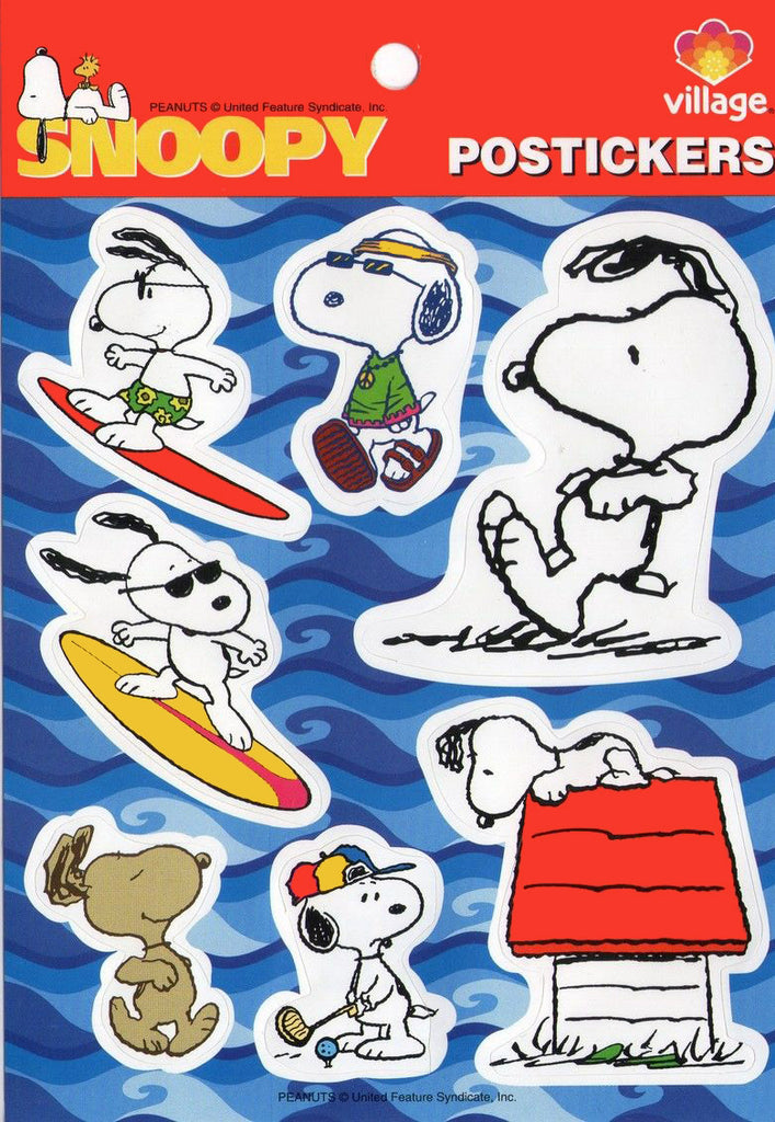 Imported Hallmark Stickers - Snoopy Personas
