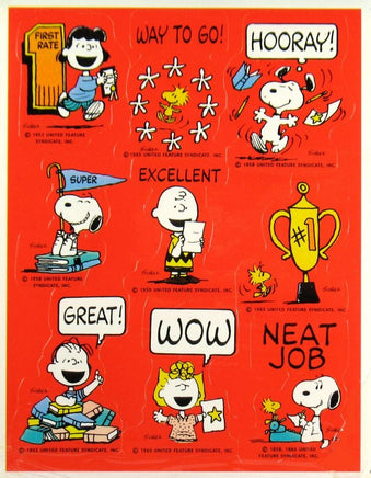 Peanuts Gang Rewards Stickers