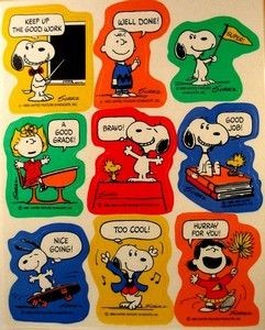 Peanuts Gang Rewards Stickers