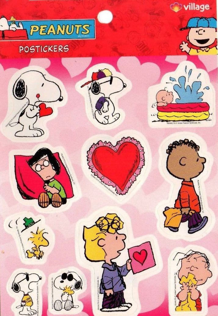 PEANUTS Valentine Stickers