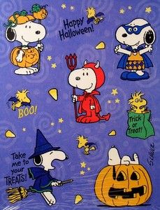 Snoopy In Halloween Costumes Stickers