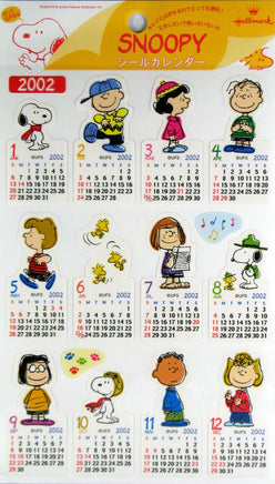 2002 Snoopy Calendar Stickers - Reduced Price!