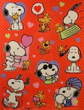 Snoopy and Woodstock Love Stickers