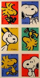 Snoopy and Woodstock Laughing Stickers