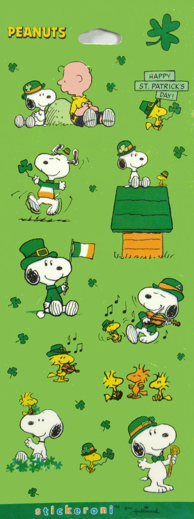 Peanuts Gang St. Patrick's Day Stickers