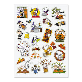 Peanuts 25-Piece Halloween, Thanksgiving, And Fall Sticker Set