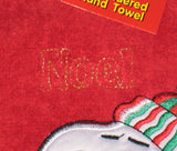 Snoopy Santa Embroidered Hand Towel - Noel