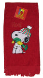 Snoopy Santa Embroidered Hand Towel - Noel