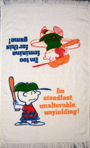 Charlie Brown and Lucy Vintage Hand Towel