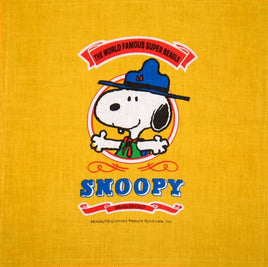 Snoopy Beagle Scout Vintage Handkerchief
