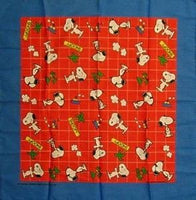 Snoopy Large Vintage Handkerchief / Scarf / Bandanna (NEW BUT NEAR MINT)