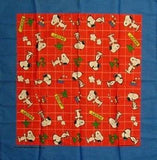 Snoopy Large Vintage Handkerchief / Scarf / Bandanna (NEW BUT NEAR MINT)