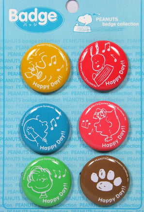 "Happy Day" Pinback Button Set