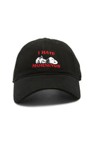 Snoopy Embroidered Ball Cap - I Hate Mornings - snoopn4pnuts.com