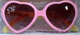 Child's Heart-Shaped Sunglasses - Snoopy Bubbles