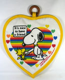 Snoopy Vintage Heart-Shaped Hot Pad / Pot Holder