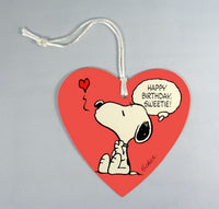 Snoopy Heart Gift Tag