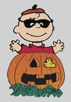 Peanuts Gang Sparkling Halloween Die - Cut Wall Decor - Charlie Brown - snoopn4pnuts.com