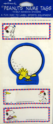 Snoopy Name Tag Stickers