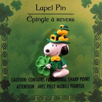 Snoopy St. Patrick's Day 2-D Pin