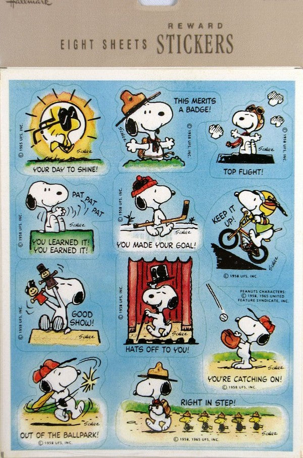 Snoopy Rewards Stickers