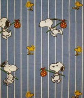 Vintage Peanuts Gang Fitted Sheet - Snoopy Hobo