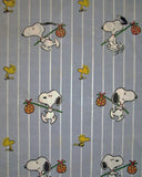 Vintage Peanuts Gang Flat Sheet - Snoopy Hobo